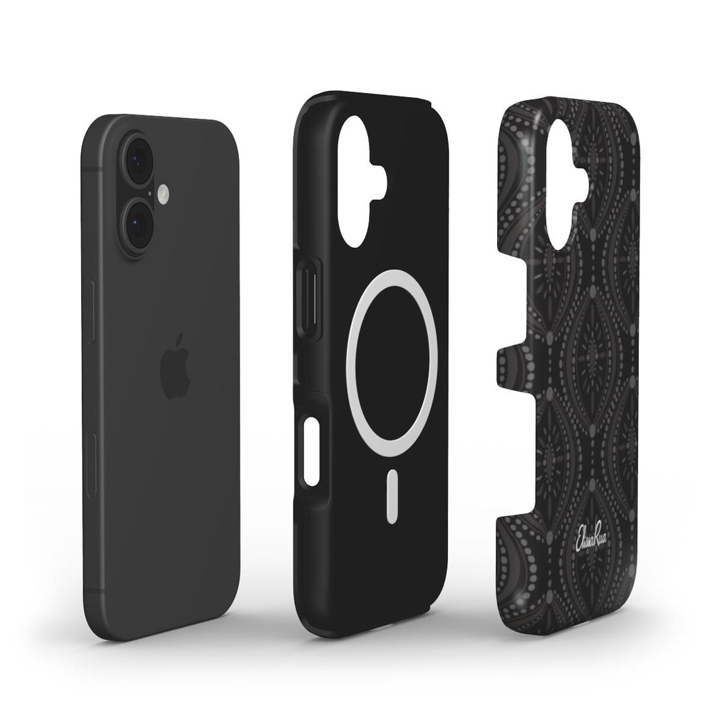 Black Geometric – MagSafe Tough Phone Case | Elissa Rua