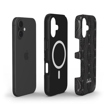 Black Geometric – MagSafe Tough Phone Case | Elissa Rua