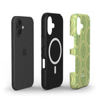 Green Boho Geometric – MagSafe Tough Phone Case | Elissa Rua
