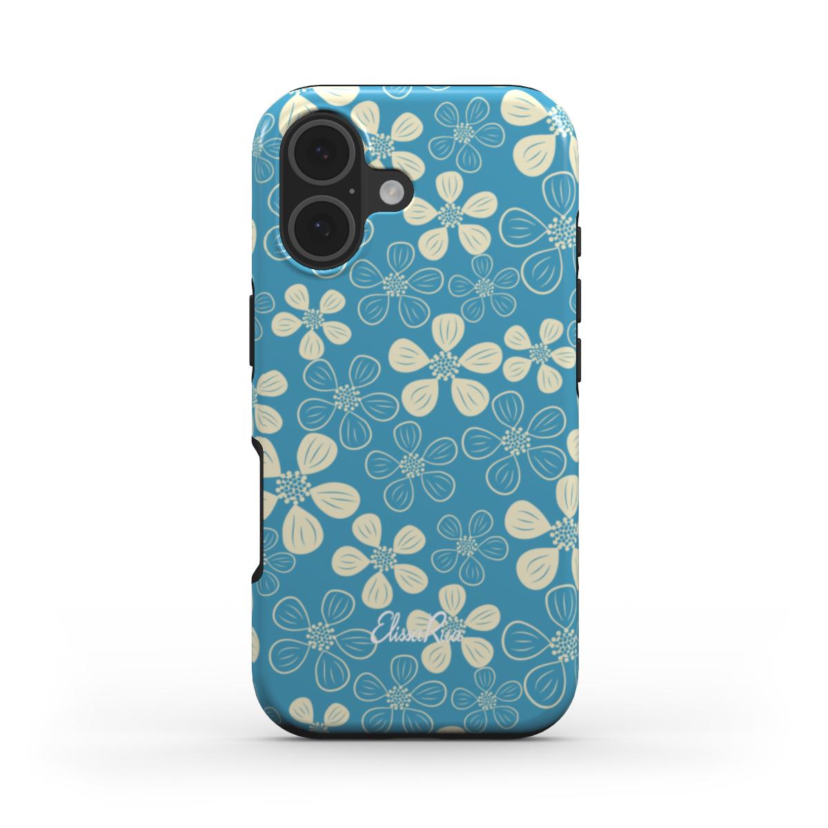 Modern Abstract Blue – MagSafe Tough Phone Case | Elissa Rua