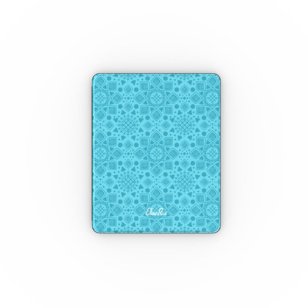 Cyan Mandala Geometric – Apple iPad Case | Elissa Rua