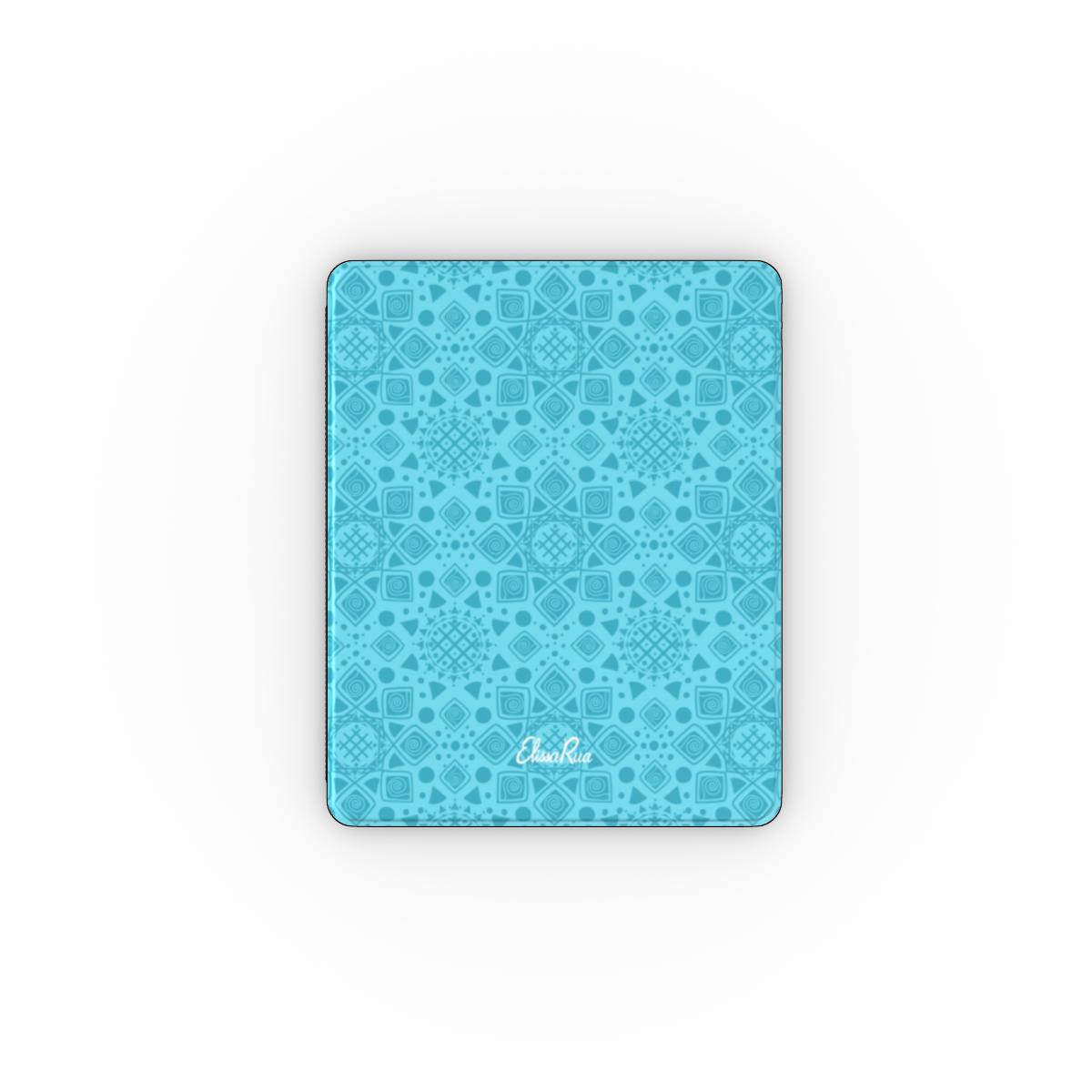 Cyan Mandala Geometric – Apple iPad Case | Elissa Rua