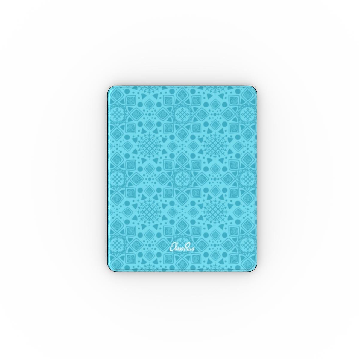 Cyan Mandala Geometric – Apple iPad Case | Elissa Rua