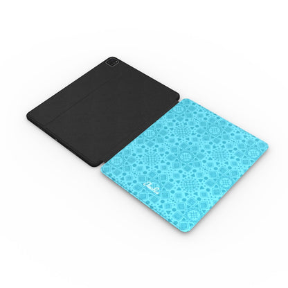 Cyan Mandala Geometric – Apple iPad Case | Elissa Rua