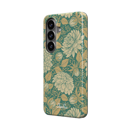 Vintage Dahlia Floral – Magnetic Tough Phone Case | Elissa Rua