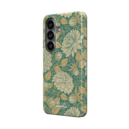 Vintage Dahlia Floral – Magnetic Tough Phone Case | Elissa Rua
