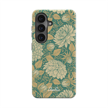 Vintage Dahlia Floral – Magnetic Tough Phone Case | Elissa Rua