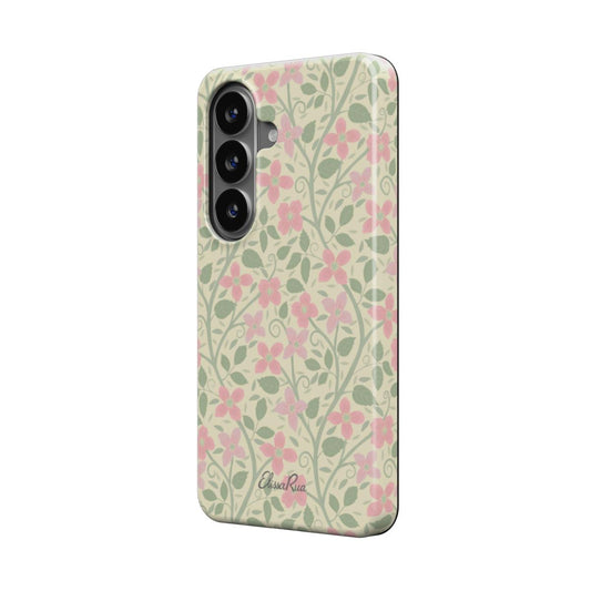 Clematis Floral – Magnetic Tough Phone Case | Elissa Rua