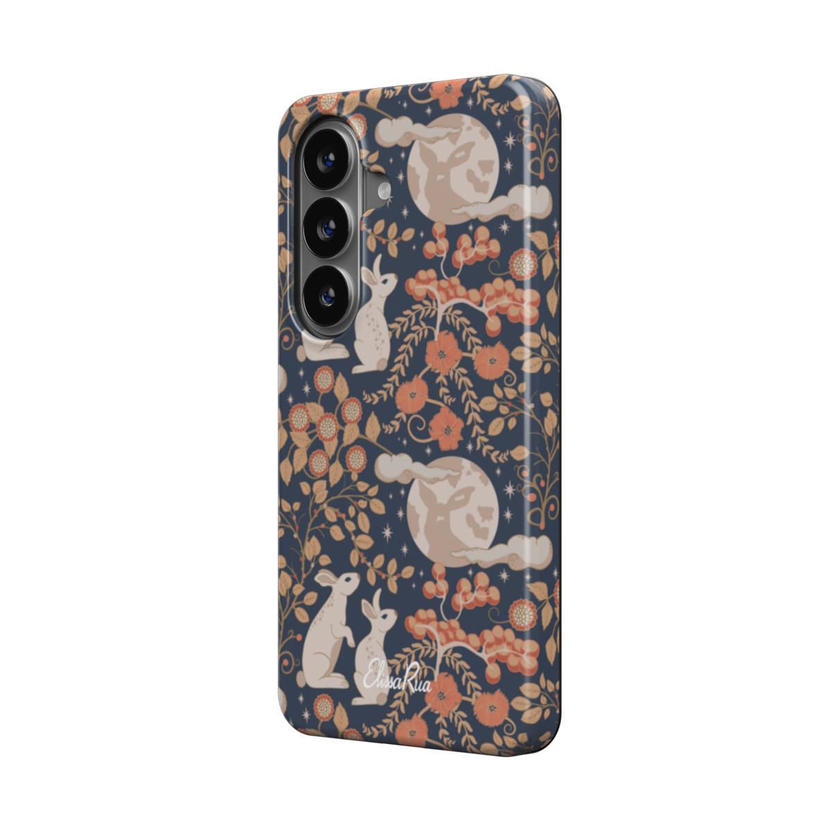 Bunny & the Moon – Magnetic Tough Phone Case | Elissa Rua