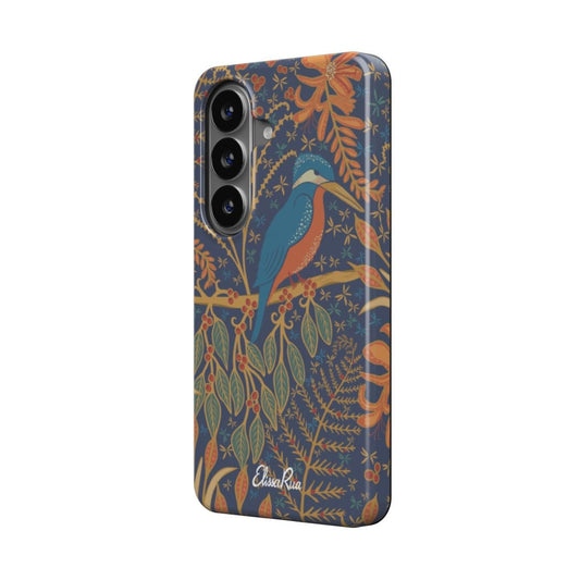 Kingfisher Art Nouveau – Magnetic Tough Phone Case | Elissa Rua