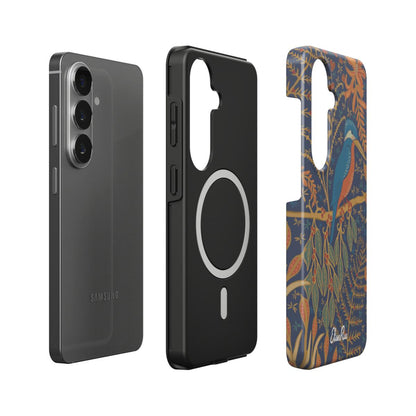 Kingfisher Art Nouveau – Magnetic Tough Phone Case | Elissa Rua
