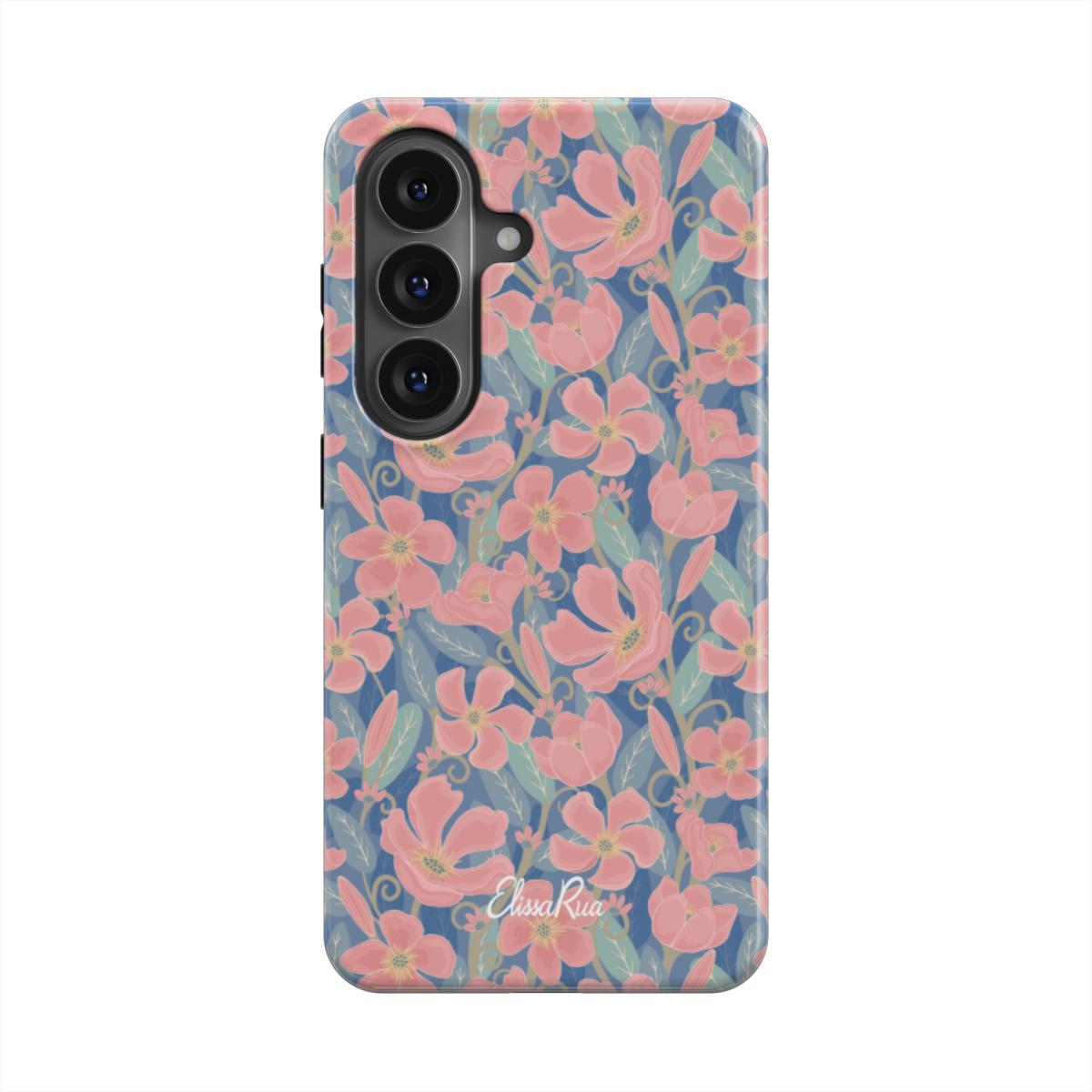 Oleander Floral – Magnetic Tough Phone Case | Elissa Rua