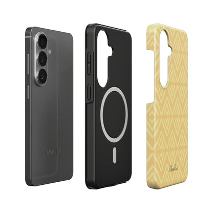 Yellow Geometric – Magnetic Tough Phone Case | Elissa Rua