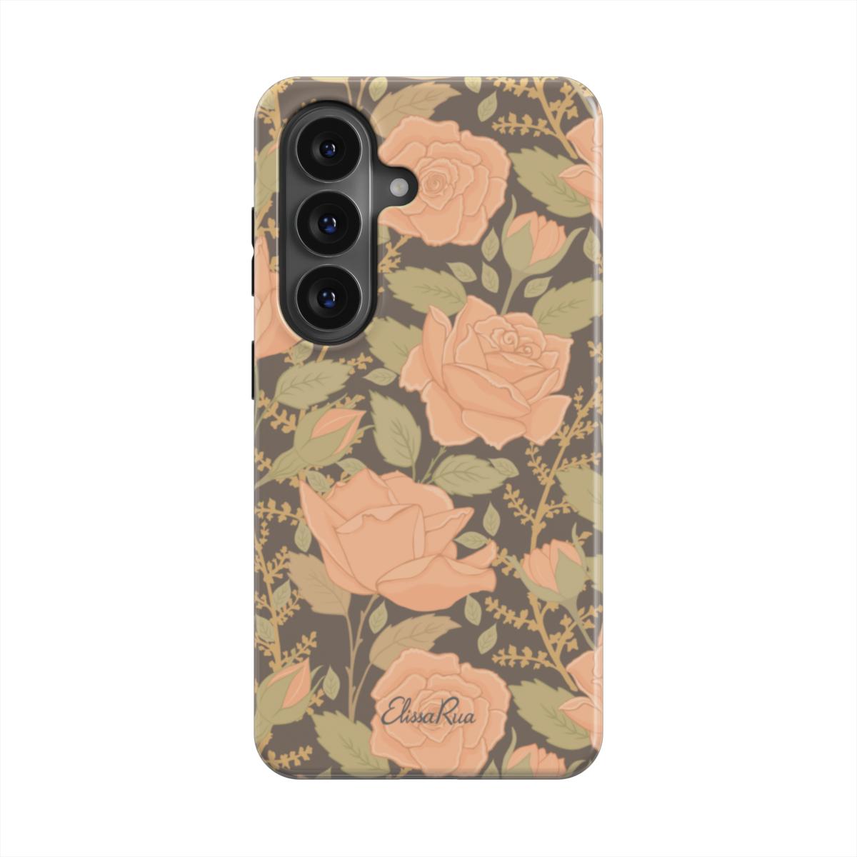 Vintage Rose Floral – Magnetic Tough Phone Case | Elissa Rua