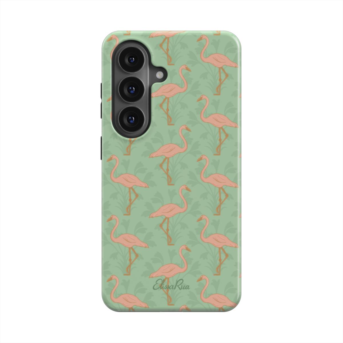 Pink Flamingo Abstract – Magnetic Tough Phone Case | Elissa Rua