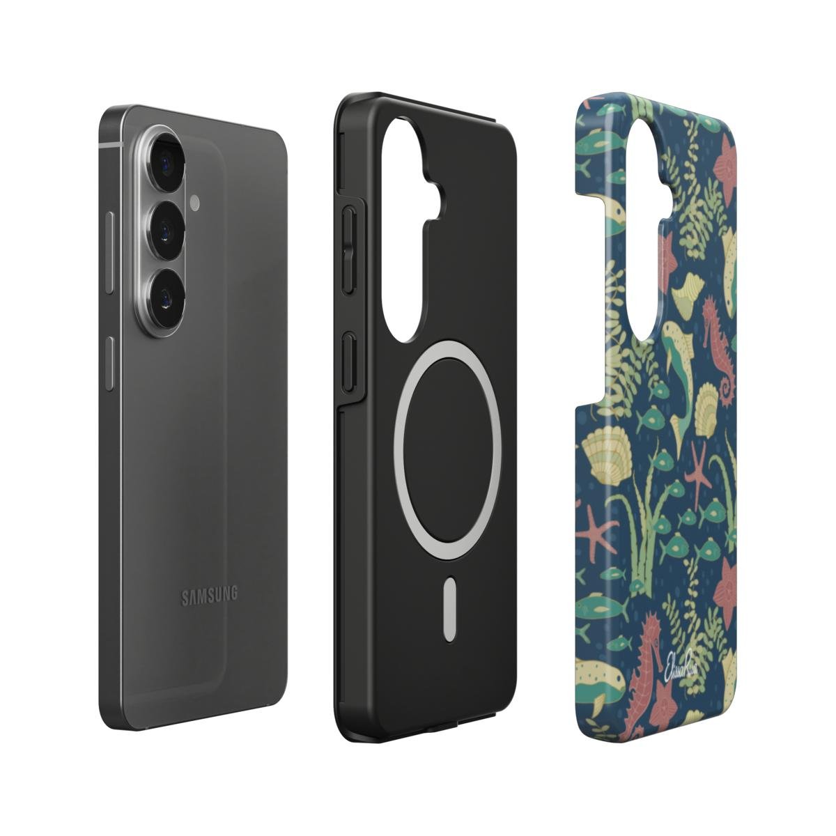 Ocean Dance Marine – Magnetisch robuust telefoonhoesje | Elissa Rua