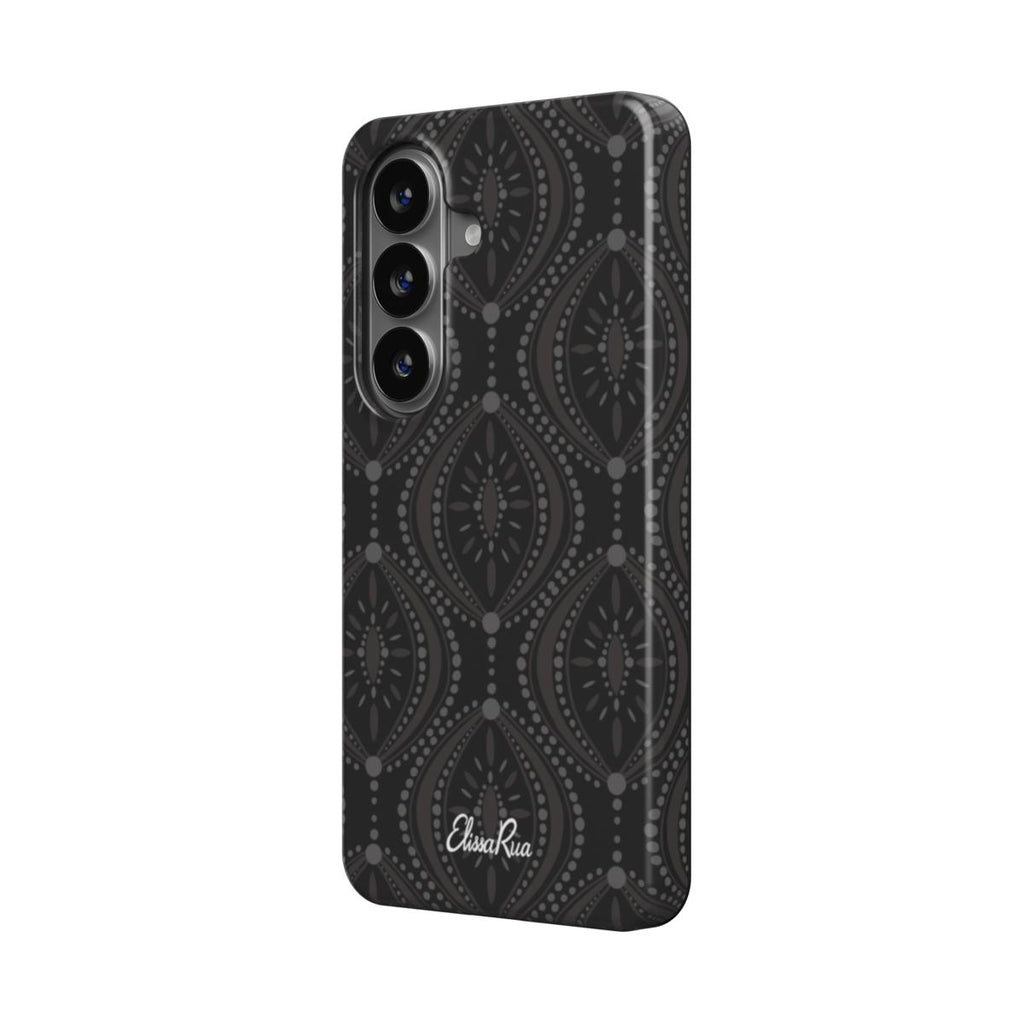Black Geometric – Magnetic Tough Phone Case | Elissa Rua