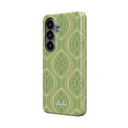 Green Boho Geometric – Magnetic Tough Phone Case | Elissa Rua