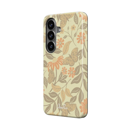 Butterfly & Floral - Magnetic Tough Phone Case | Elissa Rua