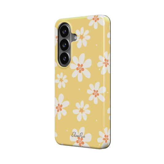 Sunny Daisy – Magnetic Tough Phone Case | Yellow Pattern