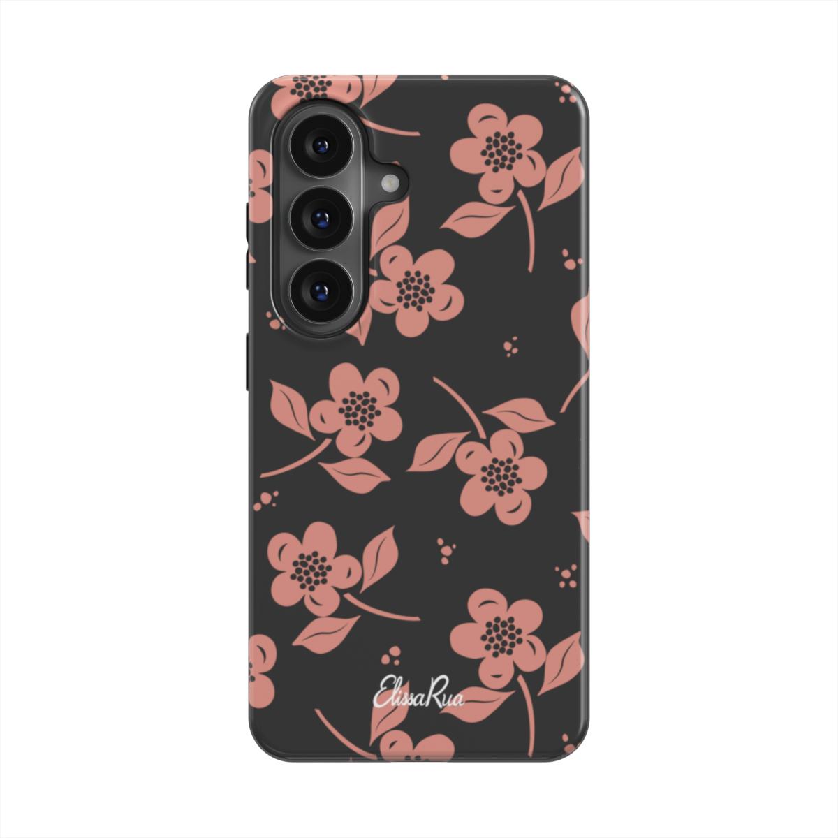 Midnight Blossom – Magnetic Tough Phone Case | Dark Pattern