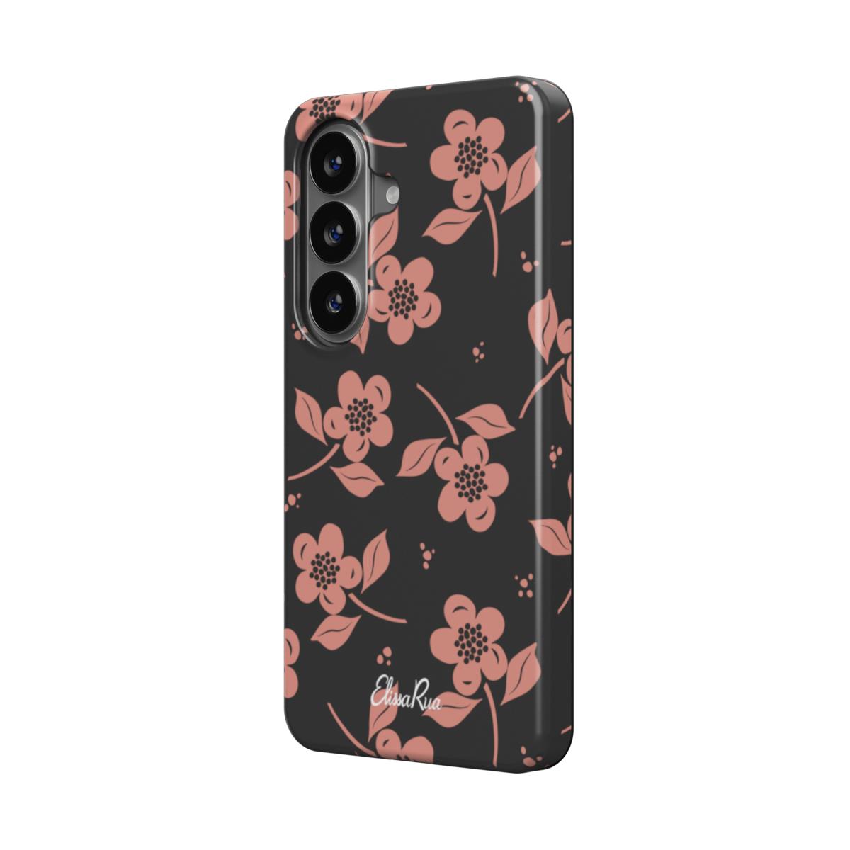 Midnight Blossom – Magnetic Tough Phone Case | Dark Pattern