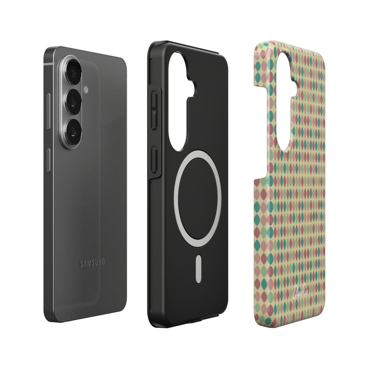 Retro Geometric Teardrop – Magnetic Tough Phone Case | Elissa Rua