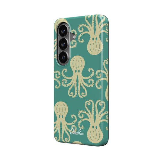 Octopus Teal – Magnetic Tough Phone Case | Elissa Rua