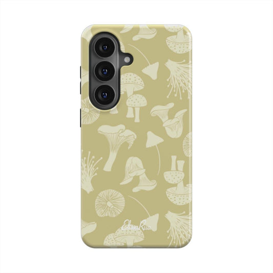 Beige Mushrooms – Magnetic Tough Phone Case | Elissa Rua