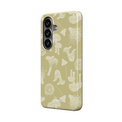 Beige Mushrooms – Magnetic Tough Phone Case | Elissa Rua