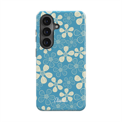 Modern Abstract Blue Floral – Magnetic Tough Phone Case | Elissa Rua