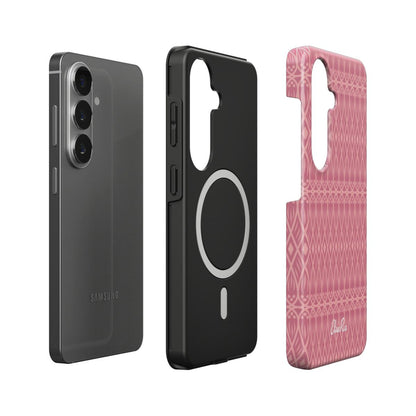 Pink Boho Geometric – Magnetic Tough Phone Case | Elissa Rua