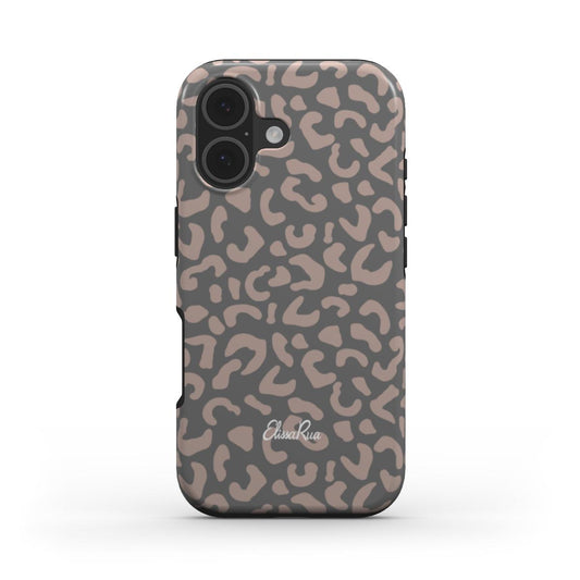 Charcoal Leopard – MagSafe Tough Phone Case | Elissa Rua