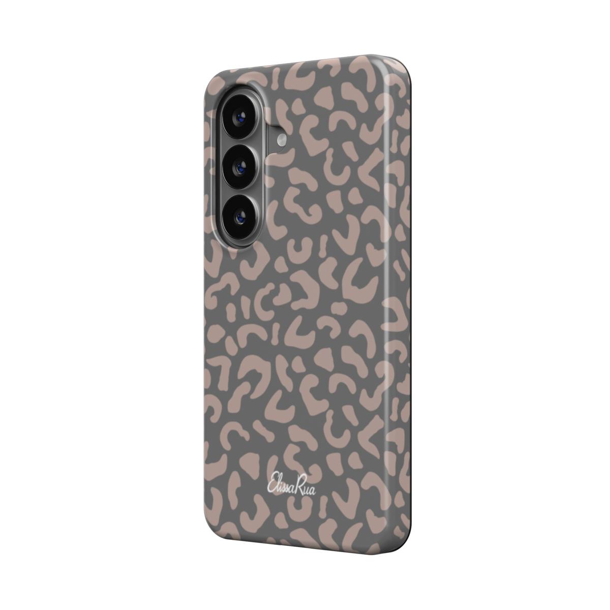 Charcoal Leopard – Magnetic Tough Phone Case | Elissa Rua