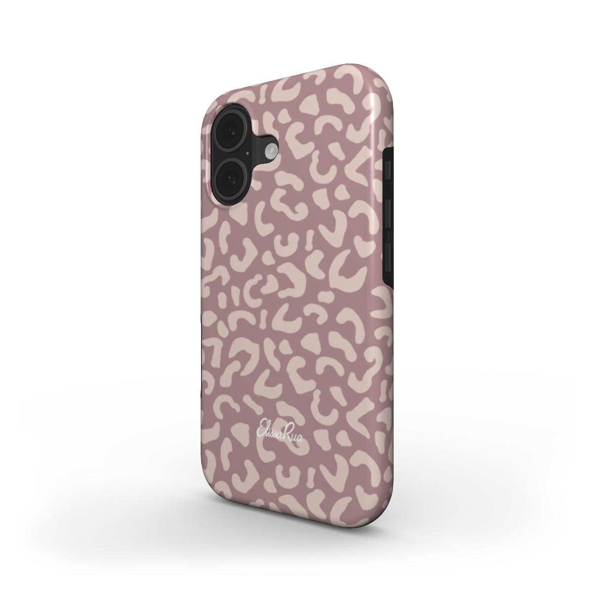 Mauve Leopard – MagSafe Tough Phone Case | Elissa Rua