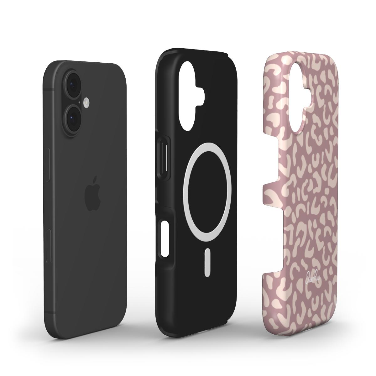 Mauve Leopard – MagSafe Tough Phone Case | Elissa Rua