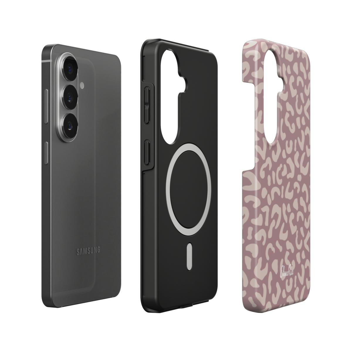 Mauve Leopard – Magnetic Tough Phone Case | Elissa Rua