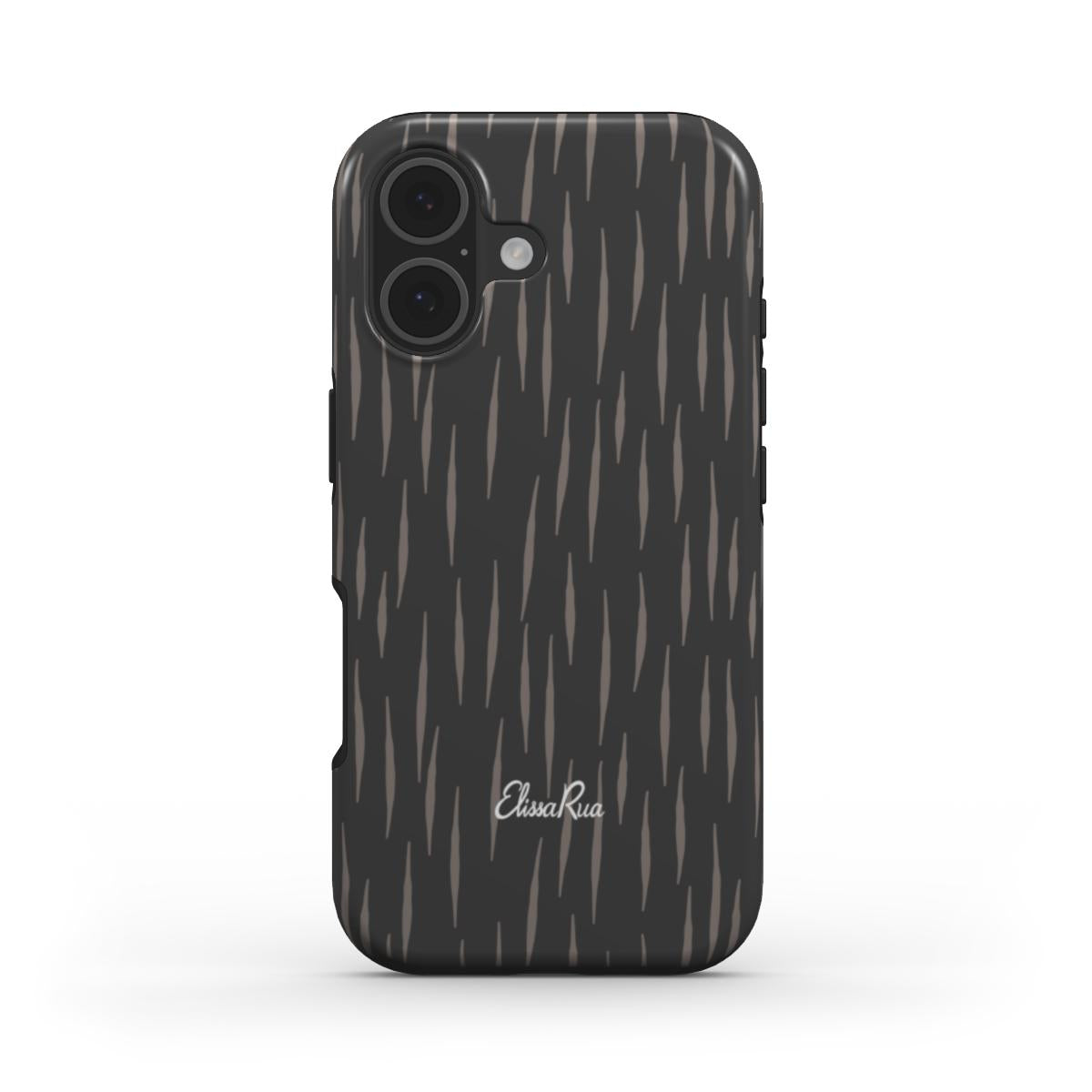 Charcoal Rain – Tough Phone Case | Elissa Rua