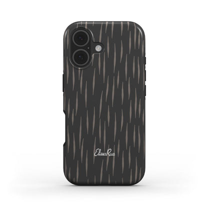 Charcoal Rain – Tough Phone Case | Elissa Rua
