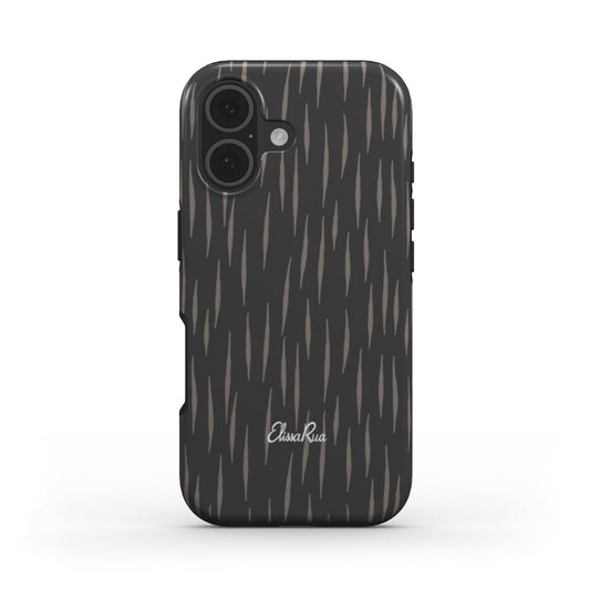 Charcoal Rain – Tough Phone Case | Elissa Rua