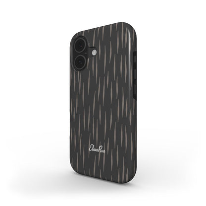 Charcoal Rain – Tough Phone Case | Elissa Rua