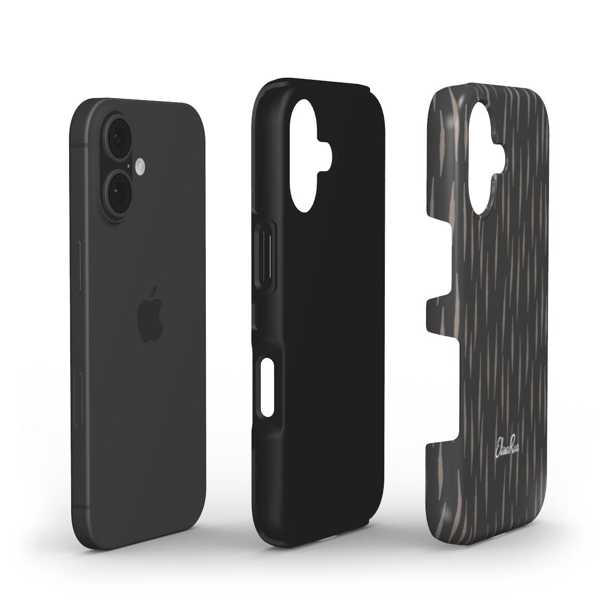 Charcoal Rain – Tough Phone Case | Elissa Rua
