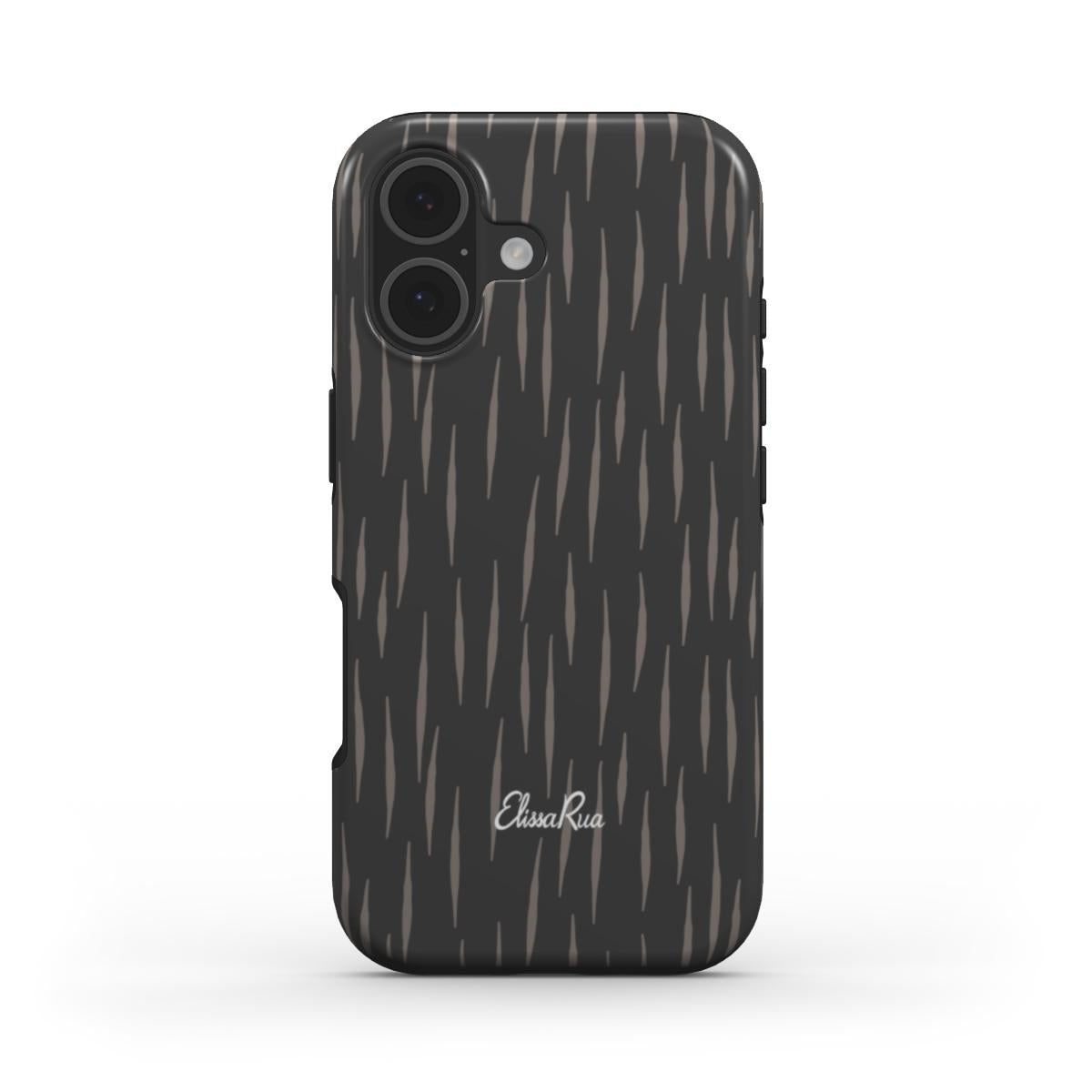 Charcoal Rain – MagSafe Tough Phone Case | Elissa Rua