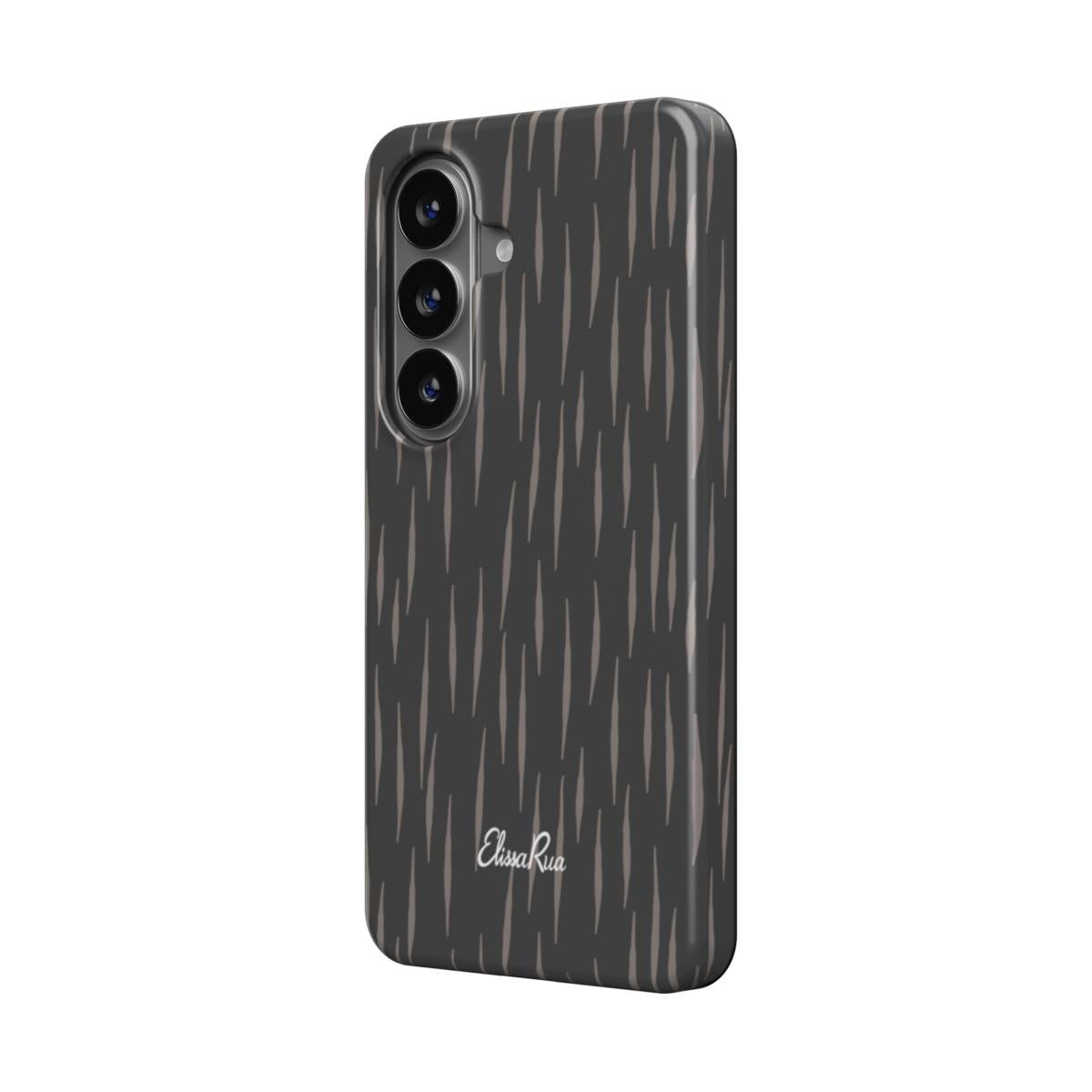 Charcoal Rain – Magnetic Tough Phone Case | Elissa Rua