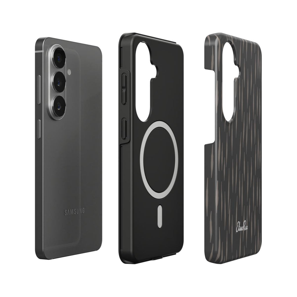 Charcoal Rain – Magnetic Tough Phone Case | Elissa Rua