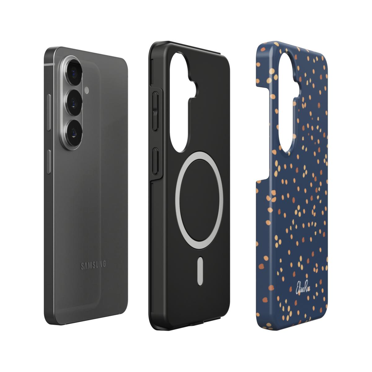 Navy Speckle – Magnetic Tough Phone Case | Elissa Rua