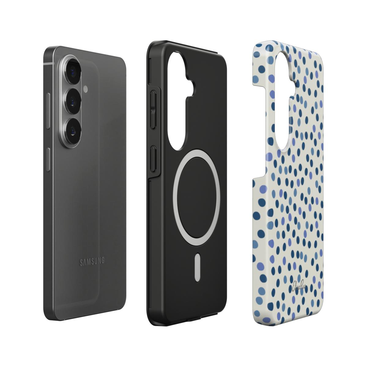 Blue Confetti – Magnetic Tough Phone Case | Elissa Rua