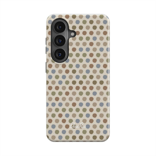 Neutral Polka Dot – Magnetic Tough Phone Case | Elissa Rua