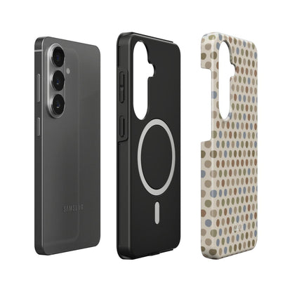 Neutral Polka Dot – Magnetic Tough Phone Case | Elissa Rua