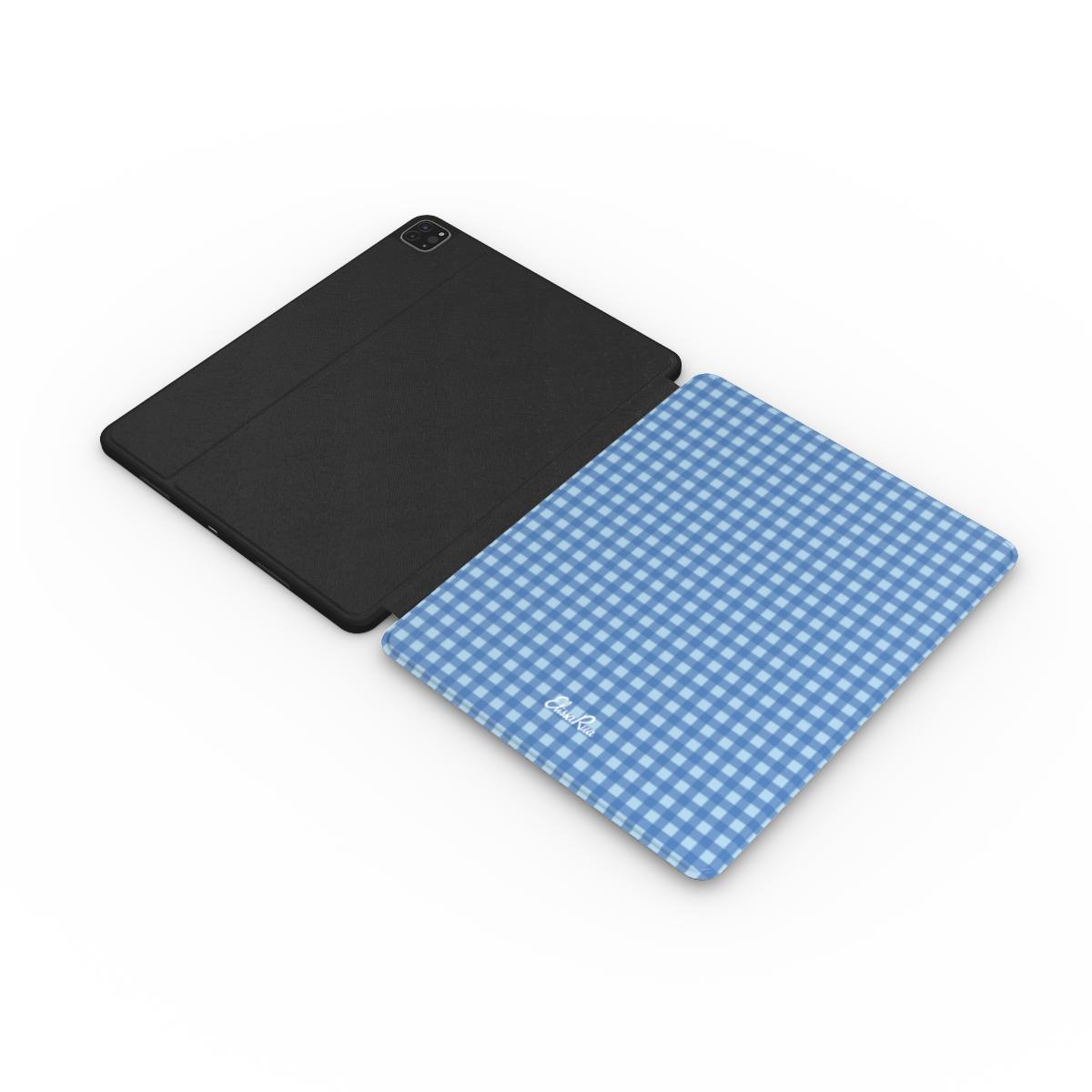 Blue Gingham – Apple iPad Case | Classic Check Pattern